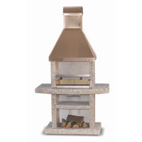 ATLANTIC kerti kőgrill - réz kupolával