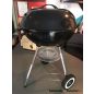 Gömbgrill Grill chef-től, 3 lábú, polccal, keréken, 43,5cm