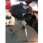 Gömbgrill Grill chef-től, 3 lábú, polccal, keréken, 43,5cm