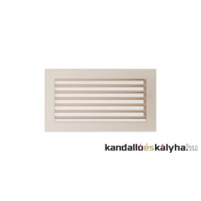 Egyszerű szellőzőrács krém 17x30cm zsalus