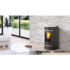   Edilkamin pelletkályha / sally plus acél / 12kw / 3 színben