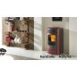   Edilkamin vízteres pellet kályha / idrosally kerámia / 14kw / 3 féle színben / kifutó termék