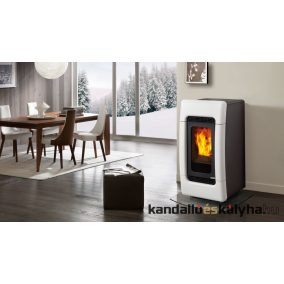   Edilkamin vízteres pellet kályha 30kw / meg piú kerámia / 3 féle színben