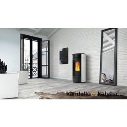   Edilkamin pellet kályha / ania air tight / 8kw / üveg oldalak és üveg fedlap / 2 színben