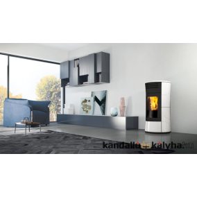   Edilkamin vízteres pellet kályha / cherie up h kerámia / 16,2kw / 4 féle színben