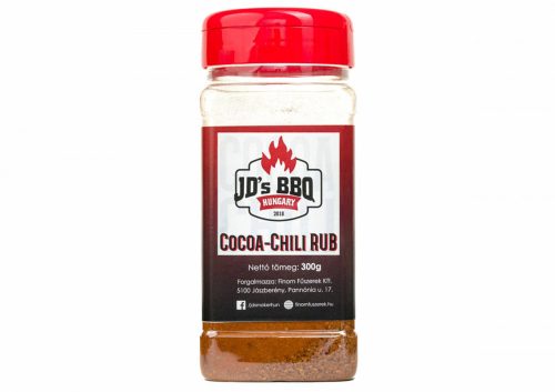 JD's BBQ Cocoa-Chili Rub szóródobozban 300 g