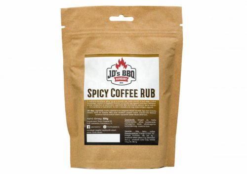 JD's BBQ Spicy Coffee Rub visszazárható tasakban 300 g