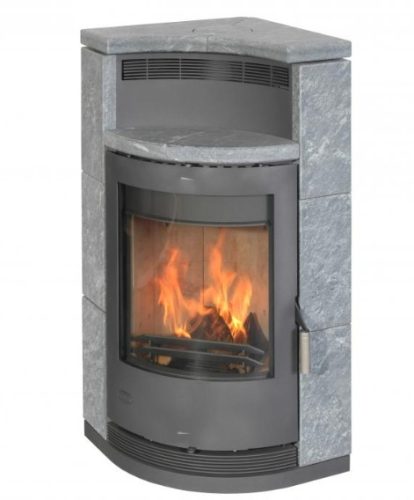 Fireplace lyon zsírkő / szürke kályhatest / 8 kw / 150-es füstcső csatlakozással