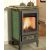 Fireplace florenz kerámia burkolattal / fekete kályhatest / 7 kw / 150-es füstcső csatlakozással