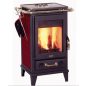 Fireplace FLORENZ kerámia burkolattal / fekete kályhatest / 7 kw / 150-es füstcső csatlakozással