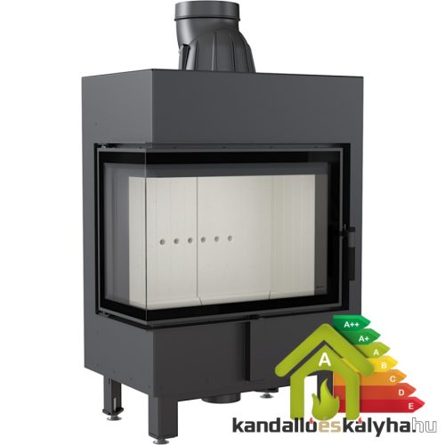 Kandallóbetét / kratki lucy 12 bal oldalüveges / 12 kw / 200-as füstcső csatlakozással 