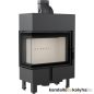 Kandallóbetét / kratki lucy 12 slim bal oldalüveges / 8 kw / 160-as füstcső csatlakozással