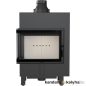 Kandallóbetét / kratki lucy 12 slim bal oldalüveges / 8 kw / 160-as füstcső csatlakozással