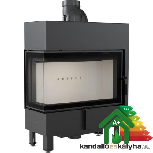 Kandallóbetét / kratki lucy 14 slim bal oldalüveges / 10 kw / 160-as füstcső csatlakozással 