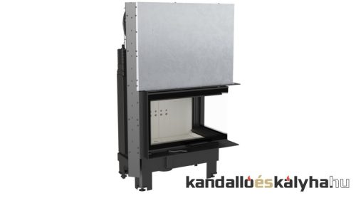 Kandallóbetét / kratki pro mbm jobb hajlított oldalüveges / 10 kw / 200-as füstcső csatlakozással