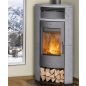 Fireplace MALTA zsírkő / szürke kályhatest / 6 kw / 150-es füstcső csatlakozással