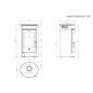 Fireplace JAKARTA TOP zsírkő / fekete kályhatest / 6 kw