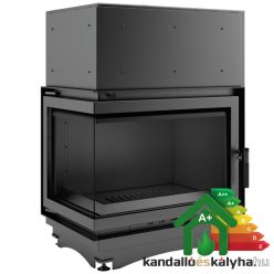   Vízteres fatüzelésű kandalló / kratki zuzia 15 bs bal oldalüveges / 15 kw / 200-as füstcső csatlakozással