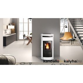   Edilkamin vízteres pellet kályha / 22kw / kira h 22 kerámia / 3 féle színben